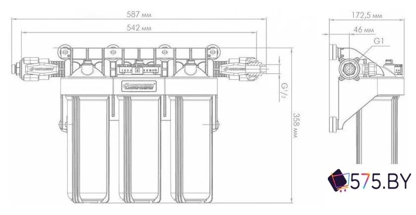 Корпус Джилекс 1 М Т3 9096 в магазине 575.by
