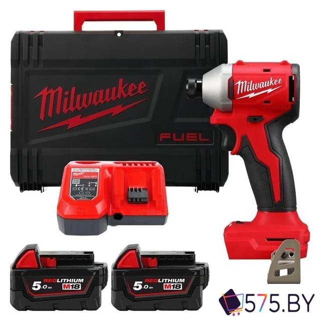 Винтоверт Milwaukee M18 M18BLIDR-502X 4933492843 (с 2-мя АКБ, кейс) в магазине 575.by