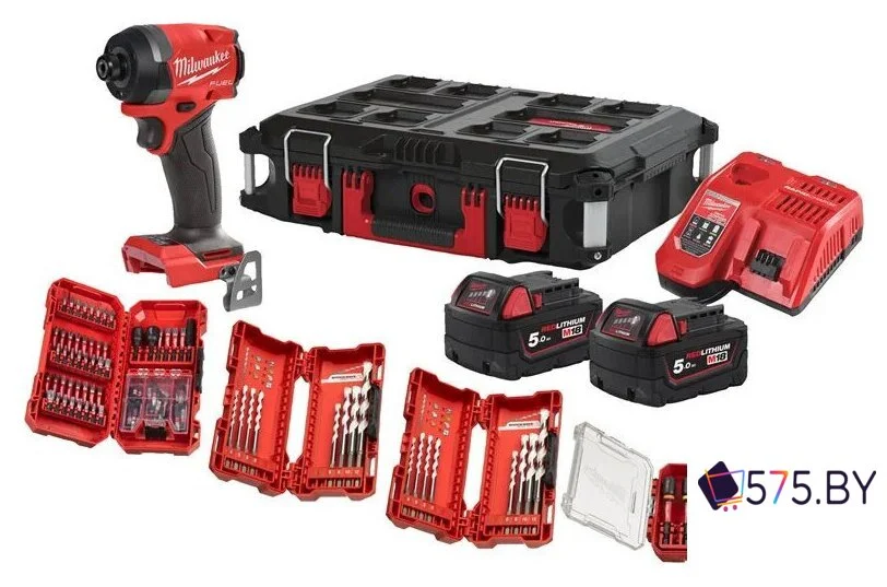Винтоверт Milwaukee M18 FUEL Promo FID3100P-502P 4933498244 (с 2-мя АКБ, кейс, набор оснастки) в магазине 575.by
