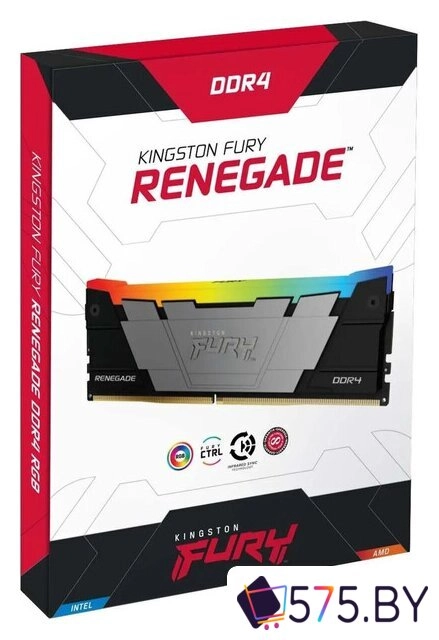 Оперативная память Kingston FURY Renegade RGB 2x8ГБ DDR4 4600 МГц KF446C19RB2AK2/16 в магазине 575.by