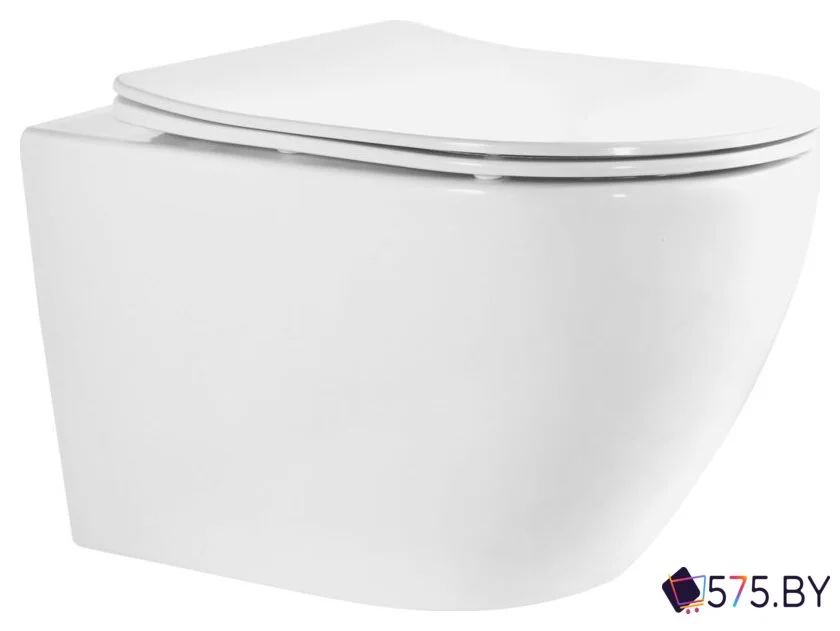 Унитаз подвесной Roxen Antares Tornado Long в комплекте с инсталляцией StounFix Dual Fresh 6 в 1 868432 (кнопка: белый глянцевая) в магазине 575.by