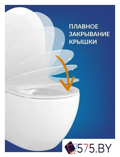 Унитаз подвесной Cersanit Carina New Clean On с инстал. Link Pro (с кнопкой Twins 63535 белый/золото) в магазине 575.by