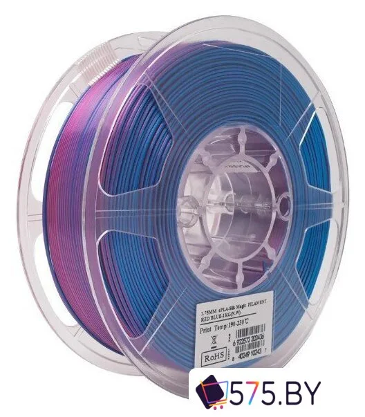Пластик eSUN ePLA-Silk Magic Filament 175RU1 (1.75мм, 1кг, красный/синий) в магазине 575.by