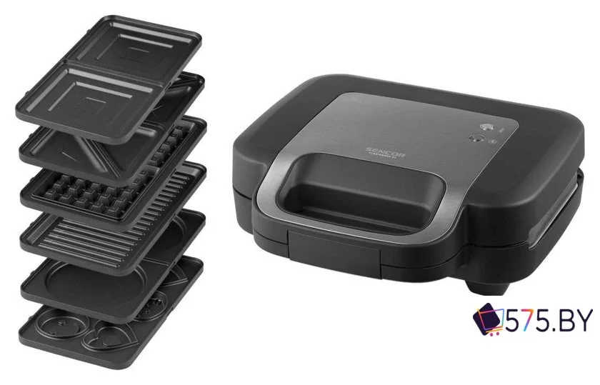 Многофункциональная сэндвичница Sencor SSM 9860BK в магазине 575.by