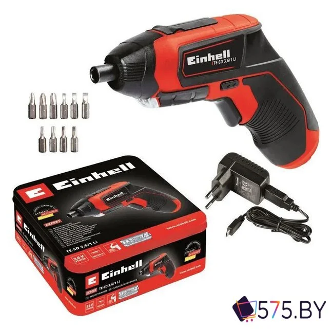 Электроотвертка Einhell TE-SD 3.6/1 Li 4513501 (с 1-м АКБ) в магазине 575.by