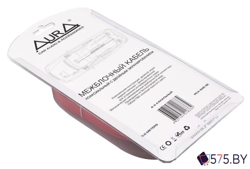 Кабель Aura RCA - RCA RCA-B45 SE (5 м, красный) в магазине 575.by