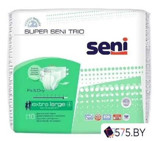 Подгузники для взрослых Seni Super Trio XL (10 шт) в магазине 575.by