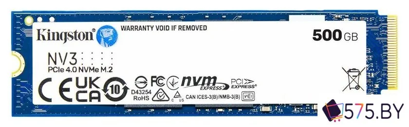 SSD Kingston NV3 500GB SNV3S/500GBK в магазине 575.by