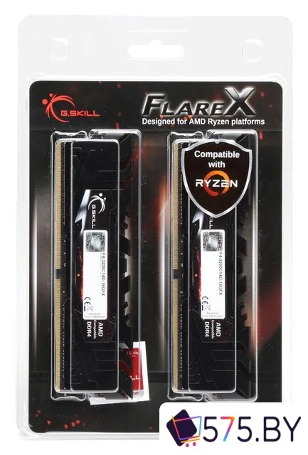 Оперативная память G.Skill Flare X 2x8GB DDR4 PC4-25600 F4-3200C16D-16GFX в магазине 575.by
