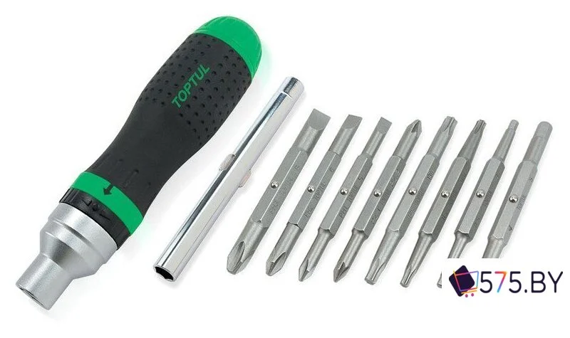 Набор оснастки для электроинструмента Toptul GAAR1002 10 предметов в магазине 575.by