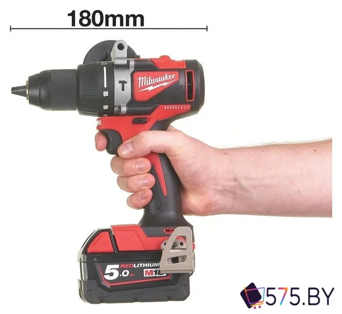 Ударная дрель-шуруповерт Milwaukee M18 BLPD2-502X 4933464517 (с 2-мя АКБ 5 Ач, кейс) в магазине 575.by