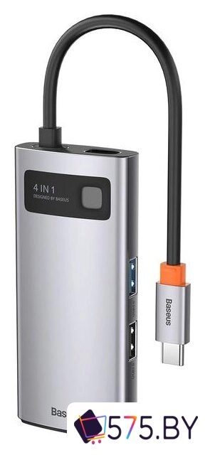 Док-станция Baseus Metal Gleam Series 4 in 1 Multifunctional Type-C CAHUB-CY0G в магазине 575.by