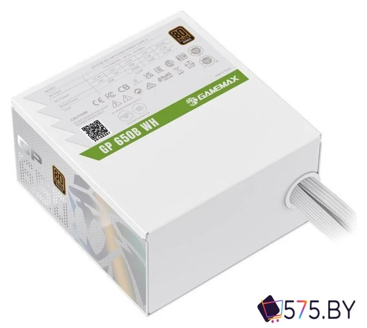 Блок питания GameMax GP-650B ATX 2.31 (белый) в магазине 575.by