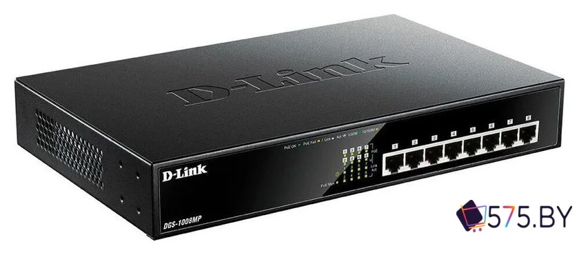 Неуправляемый коммутатор D-Link DGS-1008MP/B1A в магазине 575.by