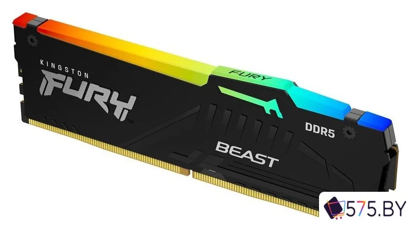 Оперативная память Kingston FURY Beast RGB 32ГБ DDR5 5200 МГц KF552C40BBA-32 в магазине 575.by
