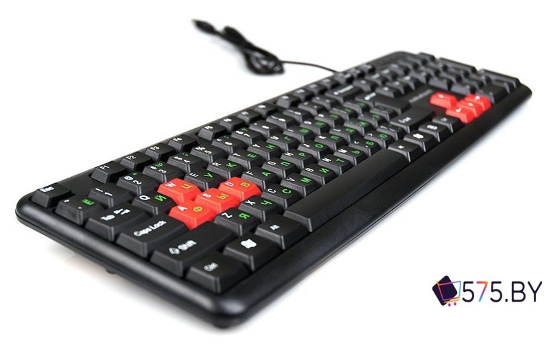 Клавиатура Nakatomi KN-02U Black-Red в магазине 575.by