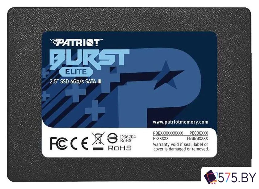 SSD Patriot Burst Elite 120GB PBE120GS25SSDR в магазине 575.by