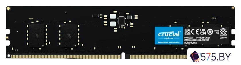 Оперативная память Crucial 16ГБ DDR5 4800МГц CT16G48C40U5 в магазине 575.by