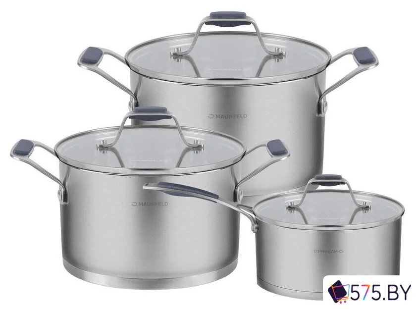 Набор кастрюль MAUNFELD Madison MF124MS01ST в магазине 575.by