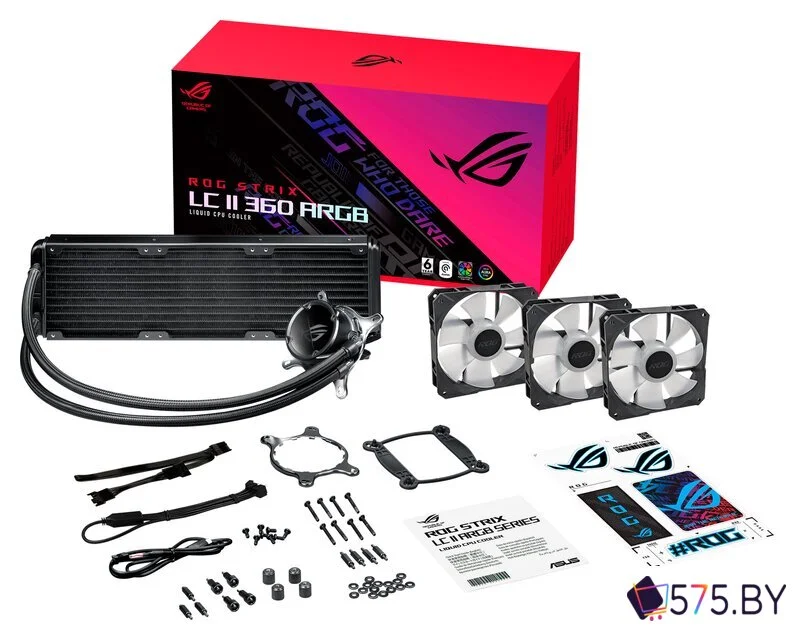 Система жидкостного охлаждения для процессора ASUS ROG Strix LC II 360 ARGB в магазине 575.by