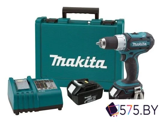 Дрель-шуруповерт Makita DDF453RFE (с 2-мя АКБ, кейс) в магазине 575.by