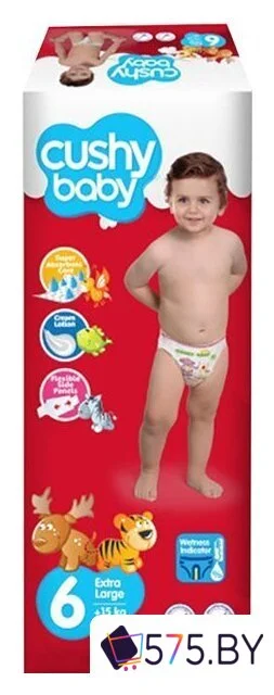 Подгузники Cushy Baby Extra large 15 кг (38 шт) в магазине 575.by