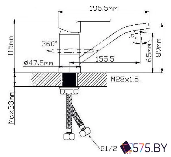 Смеситель Wisent WP45006-2 в магазине 575.by