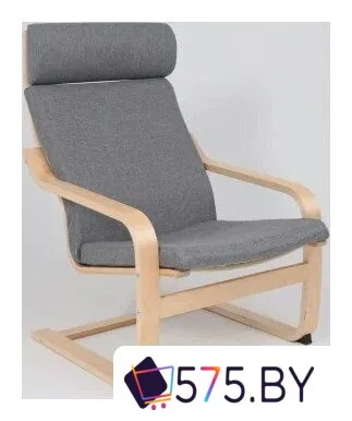 Интерьерное кресло AksHome Relax (ткань, серый QS-9) в магазине 575.by