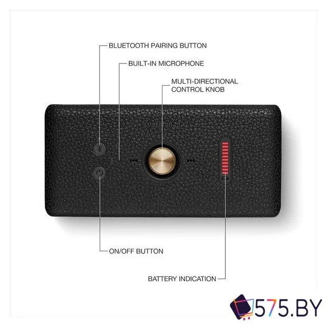 Беспроводная колонка Marshall Emberton III (черный/латунь) в магазине 575.by