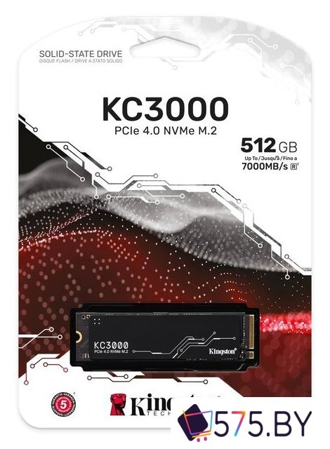 SSD Kingston KC3000 512GB SKC3000S/512G в магазине 575.by
