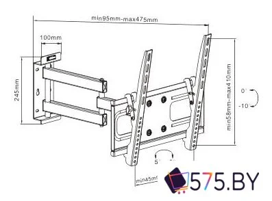 Кронштейн для телевизора Arm Media PT-15 в магазине 575.by
