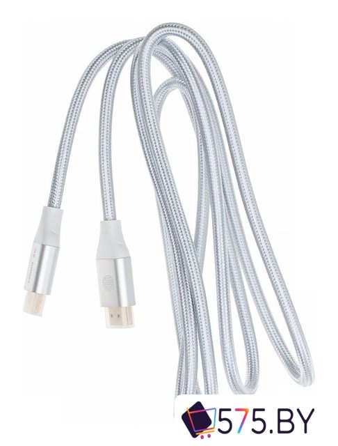 Кабель CACTUS HDMI - HDMI CS-HDMI.2.1-1.8 (1.8 м, серебристый) в магазине 575.by