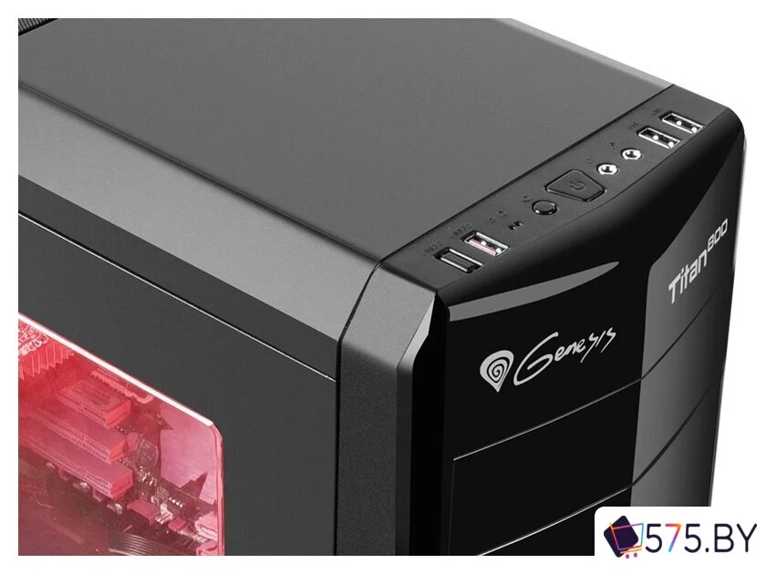 Корпус Genesis Titan 800 (красная подсветка) в магазине 575.by