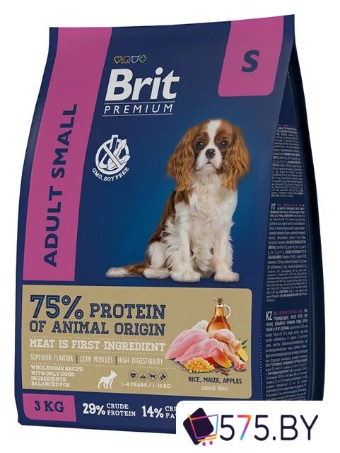 Сухой корм для собак Brit Premium Dog Adult Small курица 3 кг в магазине 575.by