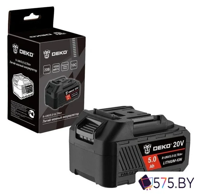 Аккумулятор Deko R-UNV5.0 ULTRA+ 083-1018 (20В/5 Ач) в магазине 575.by