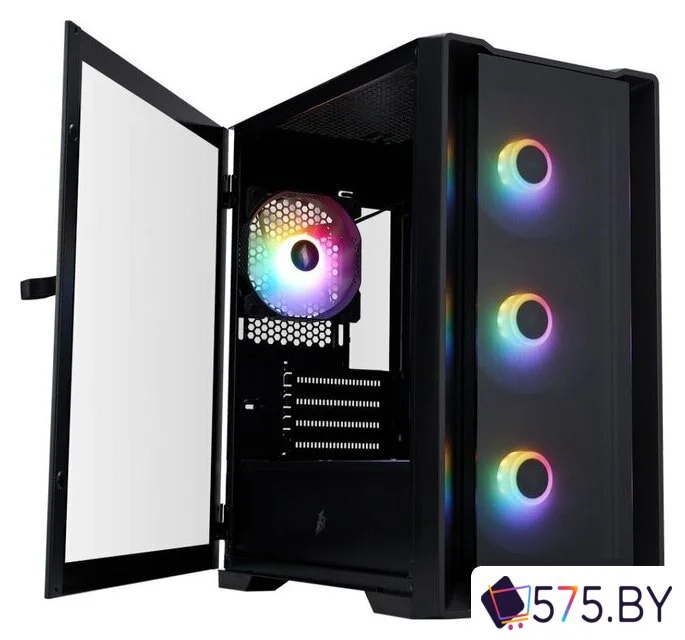 Корпус 1stPlayer TRILOBITE T4-G FRGB (черный) в магазине 575.by