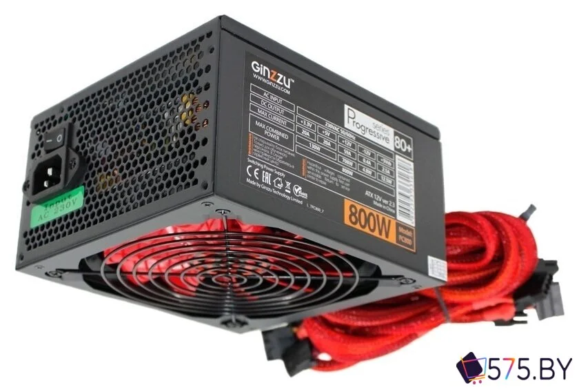 Блок питания Ginzzu PC800 в магазине 575.by