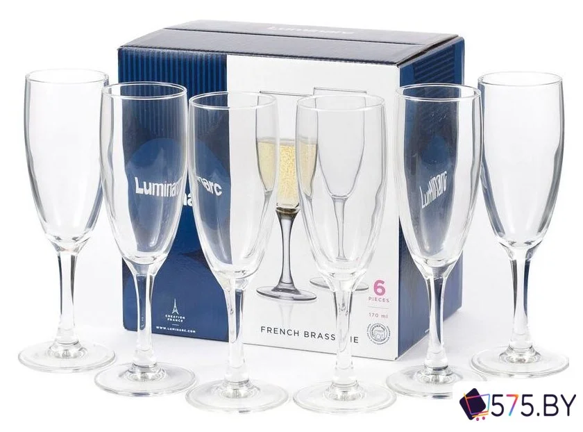 Бокал для шампанского Luminarc French brasserie H9452 в магазине 575.by