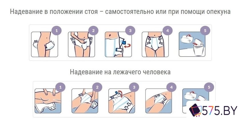 Подгузники для взрослых Seni Super Fit&Dry M (30 шт) в магазине 575.by