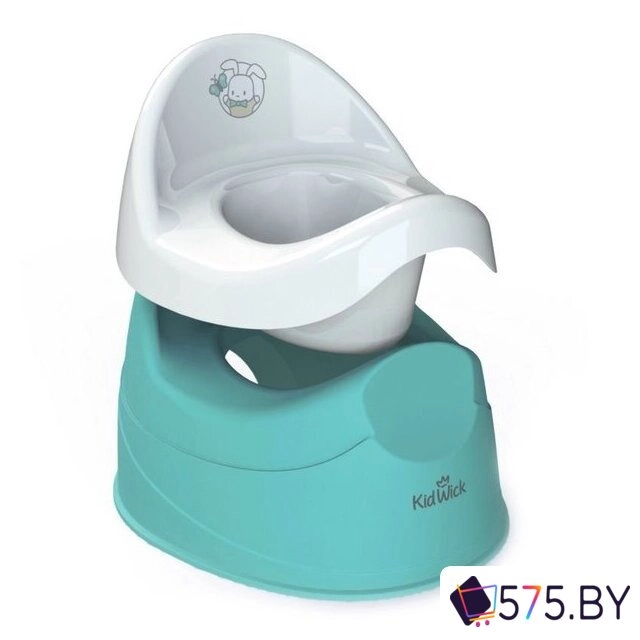 Детский горшок Kidwick Дуэт KW100104 (бирюзовый/белый) в магазине 575.by