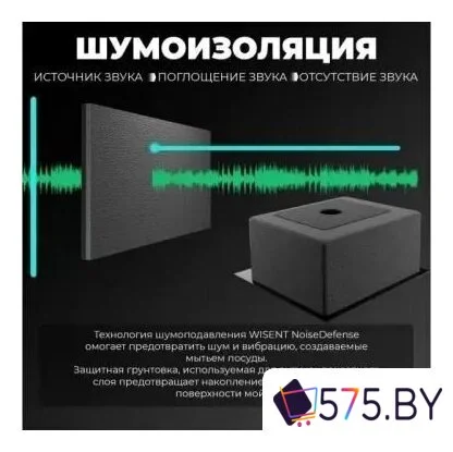 Кухонная мойка Wisent WGS-35050D/GER013 (с сифоном, дозатором и коландером) в магазине 575.by