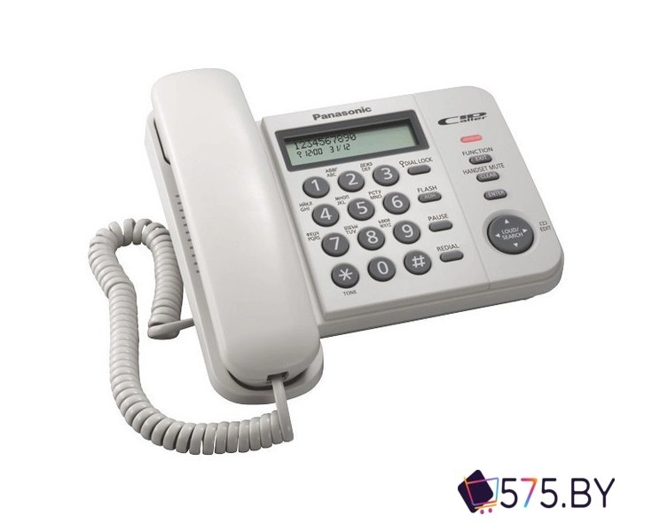 Проводной телефон Panasonic KX-TS2356RUB (черный) в магазине 575.by