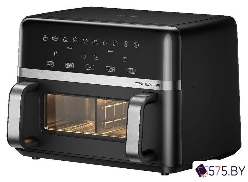 Аэрогриль (аэрофритюрница) Trouver FD20s Pro Black (черный) в магазине 575.by