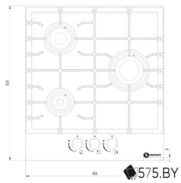 Варочная панель Schtoff H4501C15IS Black в магазине 575.by
