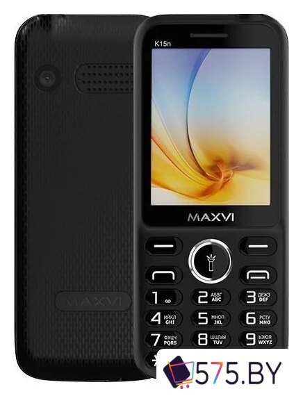 Кнопочный телефон Maxvi K15n (черный)