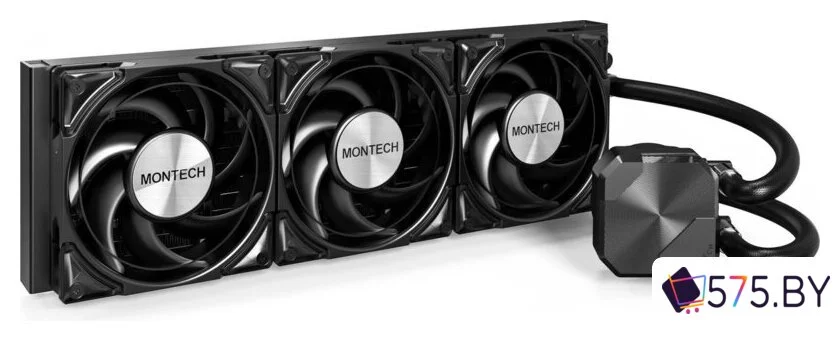 Система жидкостного охлаждения для процессора Montech HyperFlow Silent 360 (черный) в магазине 575.by