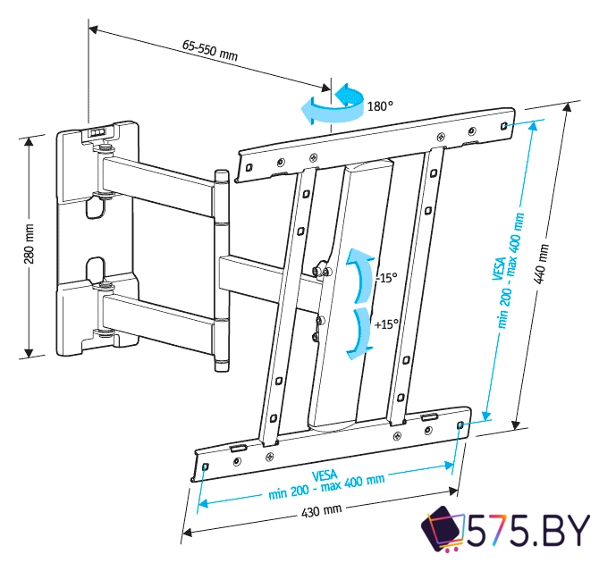 Кронштейн для телевизора Holder LCD-SU4601 в магазине 575.by