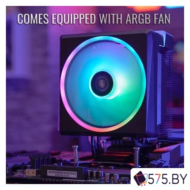 Кулер для процессора AeroCool Cylon 4F WH ARGB PWM 4P в магазине 575.by