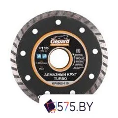 Отрезной диск алмазный  Gepard GP0802-115 в магазине 575.by