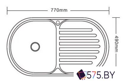 Кухонная мойка Ledeme L67749-R в магазине 575.by